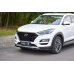 Накладка сплиттер на передний бампер на Hyundai Tucson III